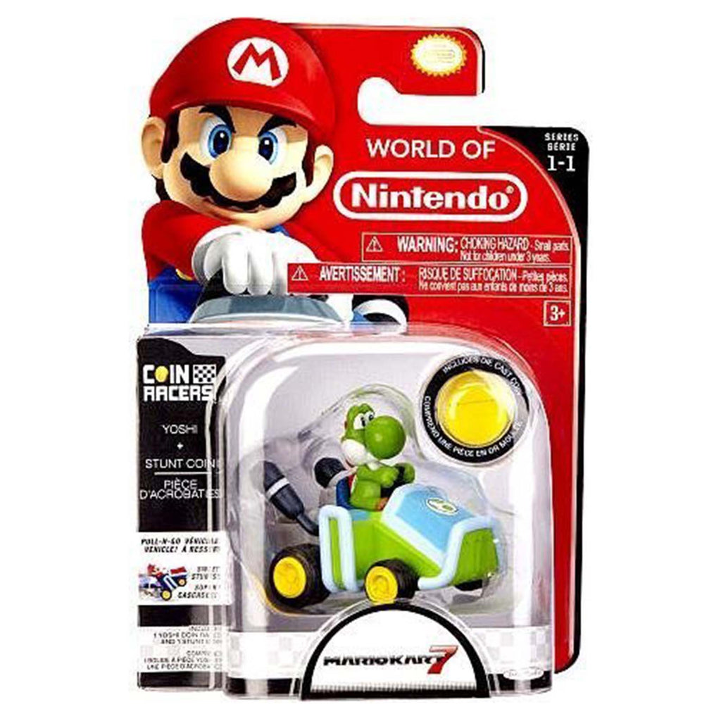 Jakks Pacific World Of Nintendo Coin Racers Yoshi And Stunt Coin Set - Radar Toys