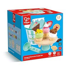Hape Scoop And Serve Ice Cream Food Playset - Radar Toys
