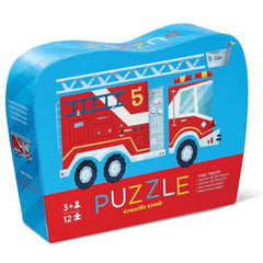 Crocodile Creek Fire Truck 12 Piece Mini Jigsaw Puzzle - Radar Toys