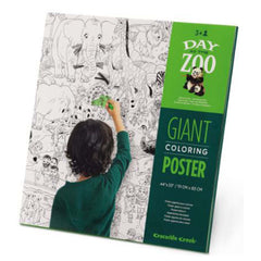 Crocodile Creek Day At The Zoo Giant Coloring Poster - Radar Toys