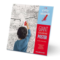 Crocodile Creek Day At The Aquarium Giant Coloring Poster - Radar Toys