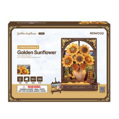 Robotime Rowood Golden Sunflower 3D Wooden Puzzle - Radar Toys