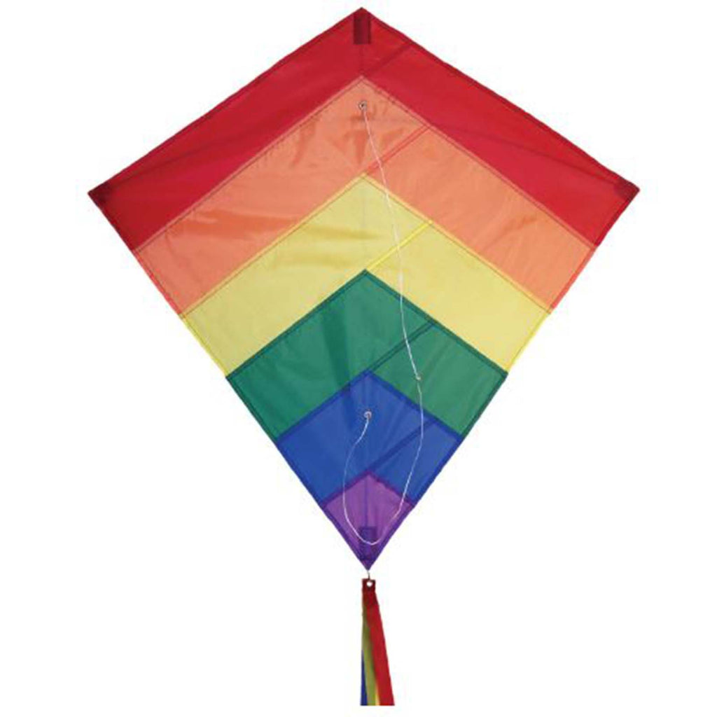 In The Breeze Rainbow Overlay 30 x 30 Diamond Kite 2947 - Radar Toys