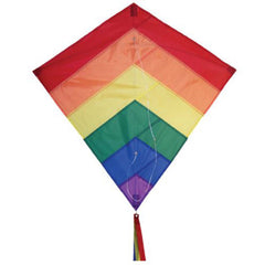In The Breeze Rainbow Overlay 30 x 30 Diamond Kite 2947