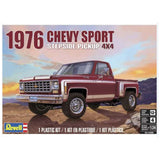 Revell 1976 Chevy Sports Stepside Pickup 24th Scale Vehicle Model Kit - Radar Toys