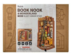 Robotime Rolife Book Nook And Wonderland Silent Corner Study Building Set - Radar Toys
