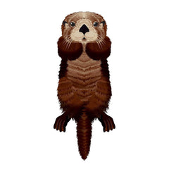 WindNSun Sealife Otter 50 Inch Tall Nylon Kite 70903