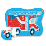 Crocodile Creek Fire Truck 12 Piece Mini Jigsaw Puzzle - Radar Toys