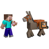Mattel Minecraft Steve And Donkey Figure Set - Radar Toys