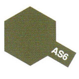 Tamiya Color AS-6 Olive Drab (USAAF) Semi-Gloss Spray Lacquer 100mL - Radar Toys