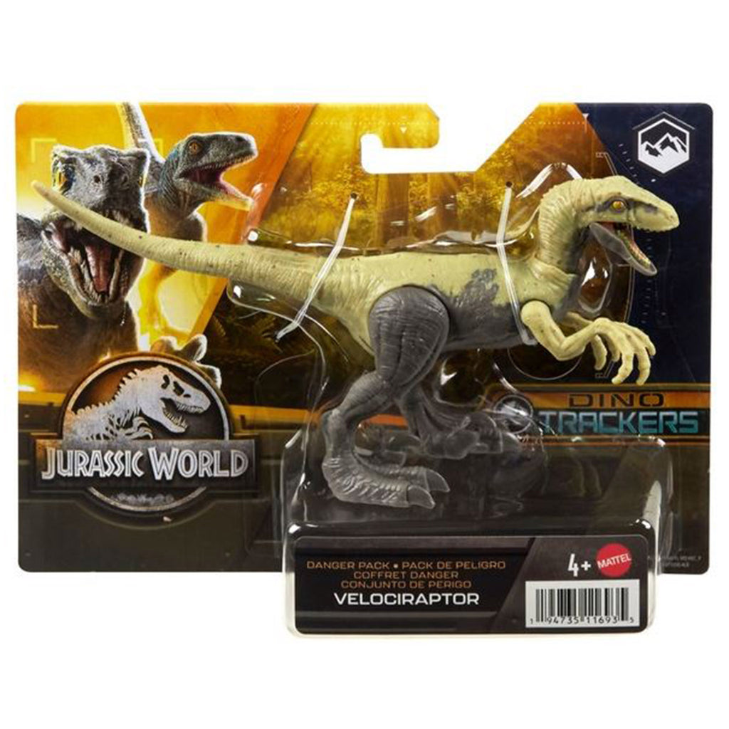 Mattel Jurassic World Dino Trackers Velociraptor Danger Pack
