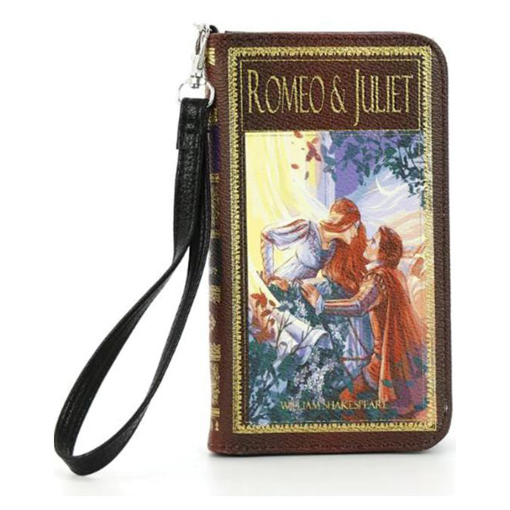 Comeco Romeo And Juliet Book Brown Clutch Vinyl Bag Purse