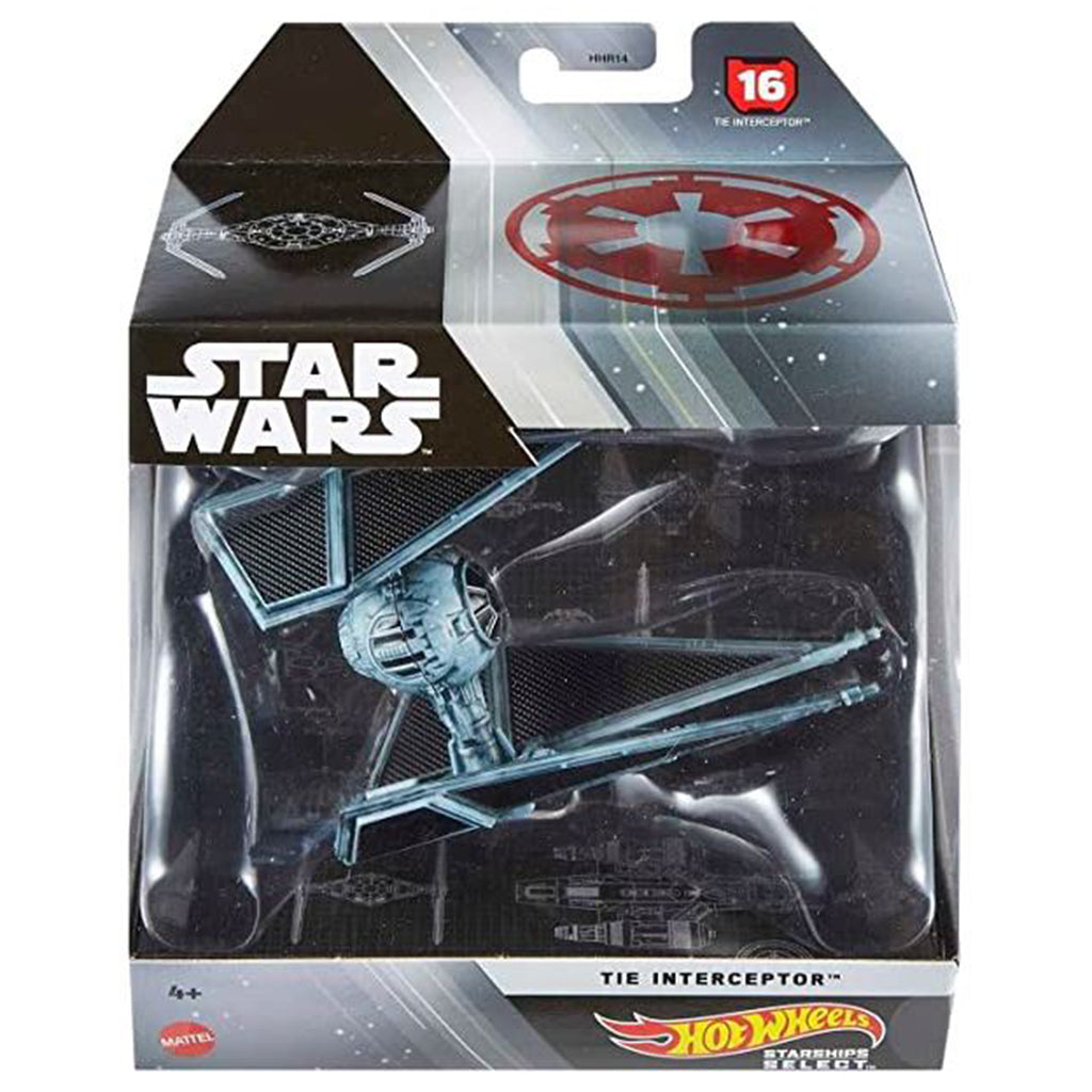 Mattel Hot Wheels Starships Star Wars Tie Interceptor Figure