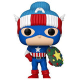 Funko Marvel Holiday S4 POP Captain America Vinyl Figure - Radar Toys