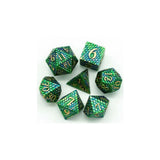 Foam Brain Dragon Scale Venom Metal RPG Dice Set - Radar Toys