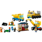 LEGO® City Construction Trucks And Wrecking Ball Crane Building Set 60391 - Radar Toys