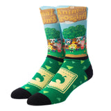 Bioworld Animal Crossing Panel Print Single Pair Men's Crew Socks - Radar Toys