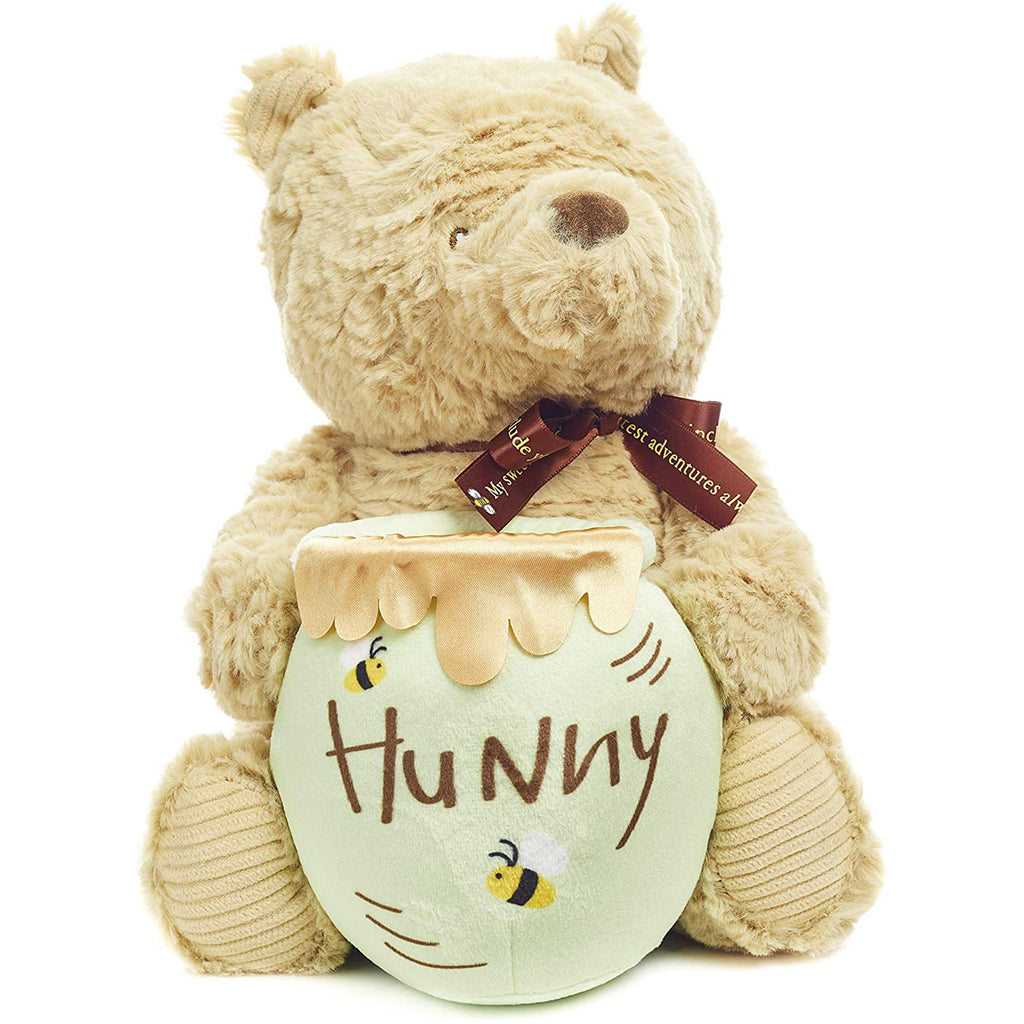 Disney Baby Classic Pooh With Honey Pot Musical Plush Figure - Radar Toys