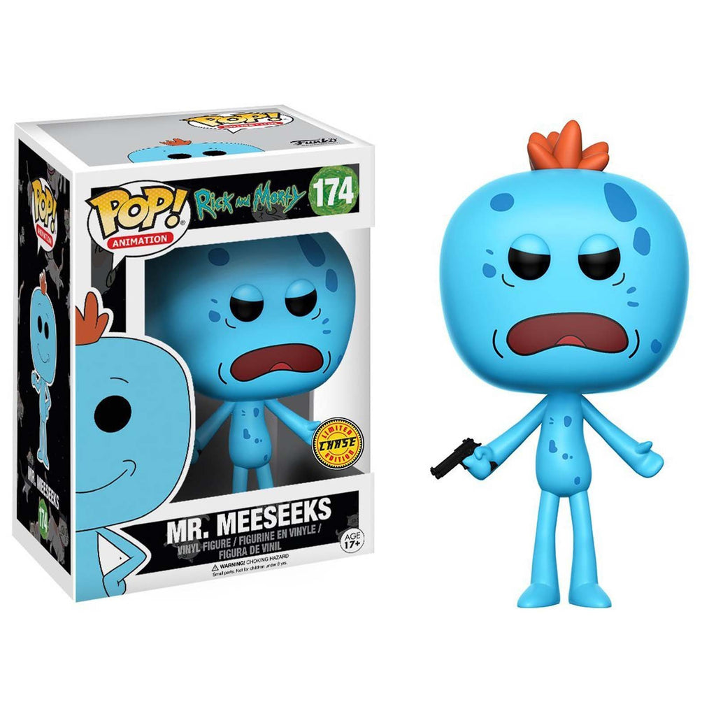 Funko Rick And Morty POP Mr. Meeseeks Vinyl Figure CHASE VERSION