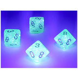 Chessex 10 D10 Polyhedral Dice Nebula Light Green Gold  Luminary CHX27375 - Radar Toys