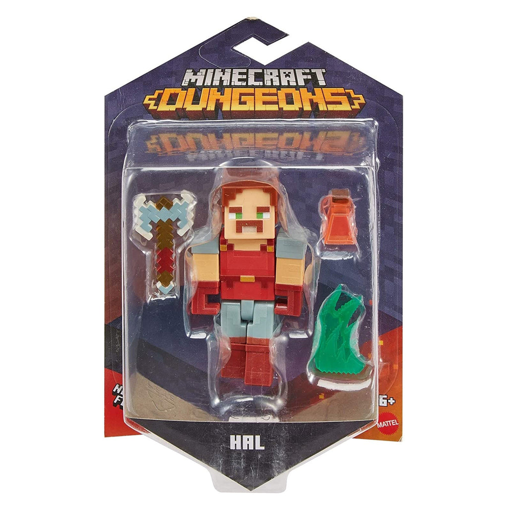 Minecraft Dungeons Hal 4 Inch Action Figure