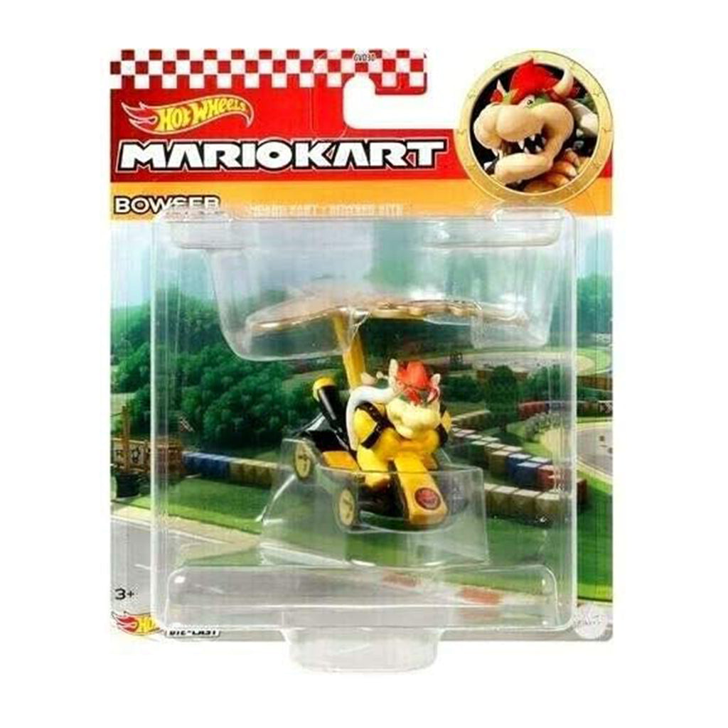 Hot Wheels Mario Bowser Stardard Kart Kite Car - Radar Toys
