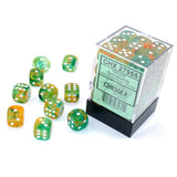 Chessex 12mm D6 Set Dice 36 Count Nebula Spring White Luminary CHX 27955 - Radar Toys
