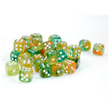 Chessex 12mm D6 Set Dice 36 Count Nebula Spring White Luminary CHX 27955 - Radar Toys