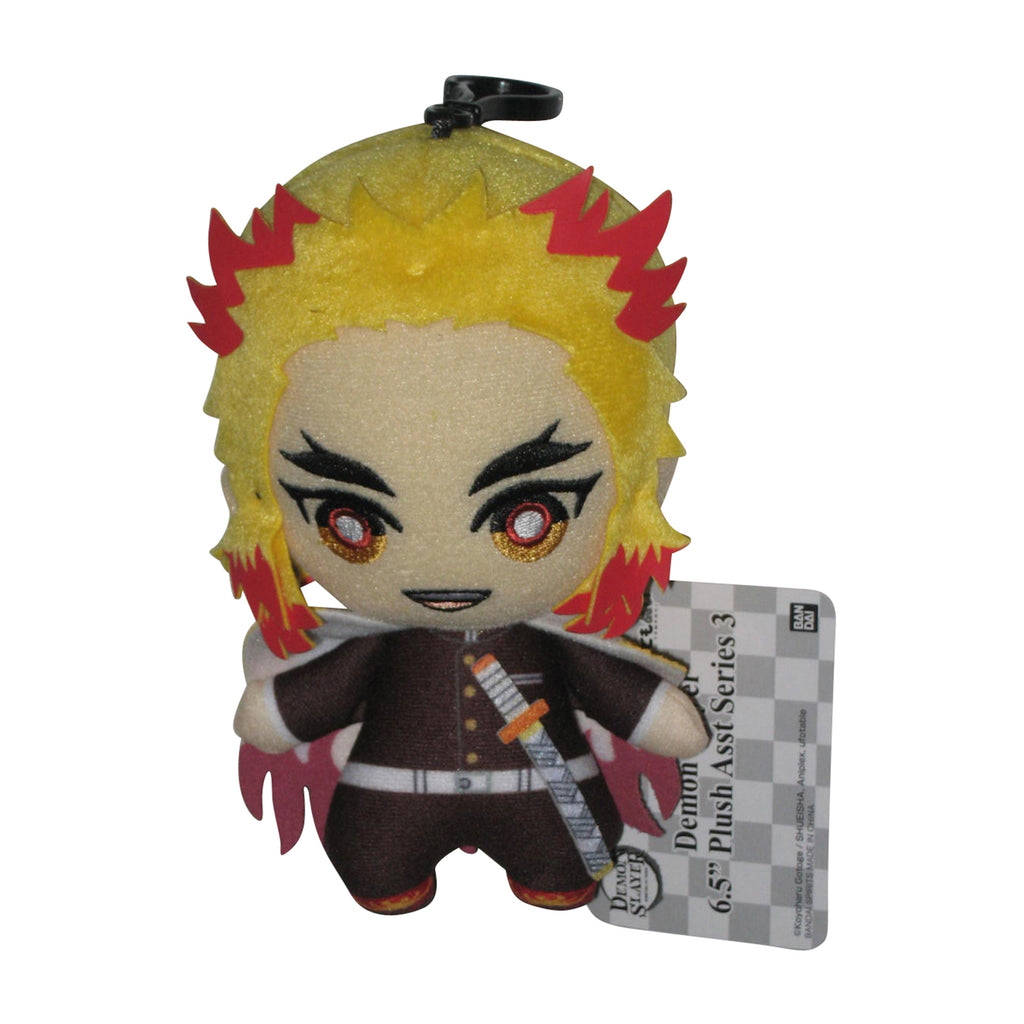Bandai Demon Slayer Series 3 Kyojuro Rengoku 6.5 Inch Plush Figure - Radar Toys