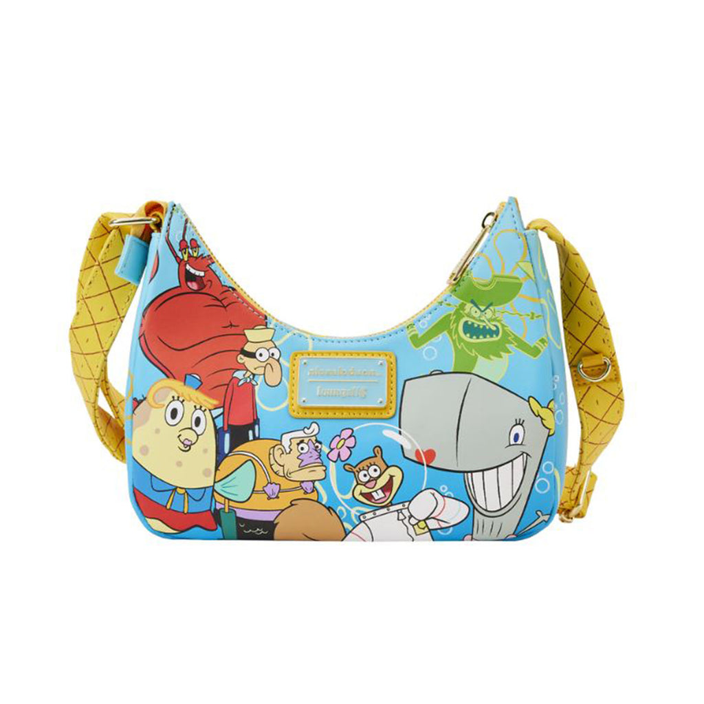 Loungefly Nickelodeon SpongeBob SquarePants Group Shot Crossbody Bag Purse