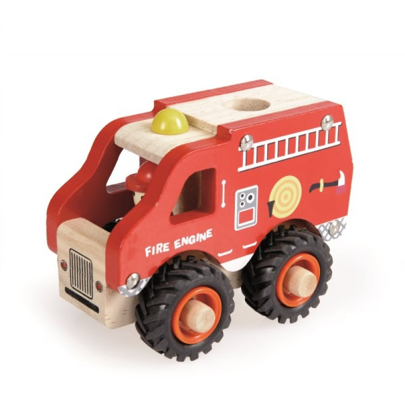 Egmont Fire Engine Wooden Toy - Radar Toys