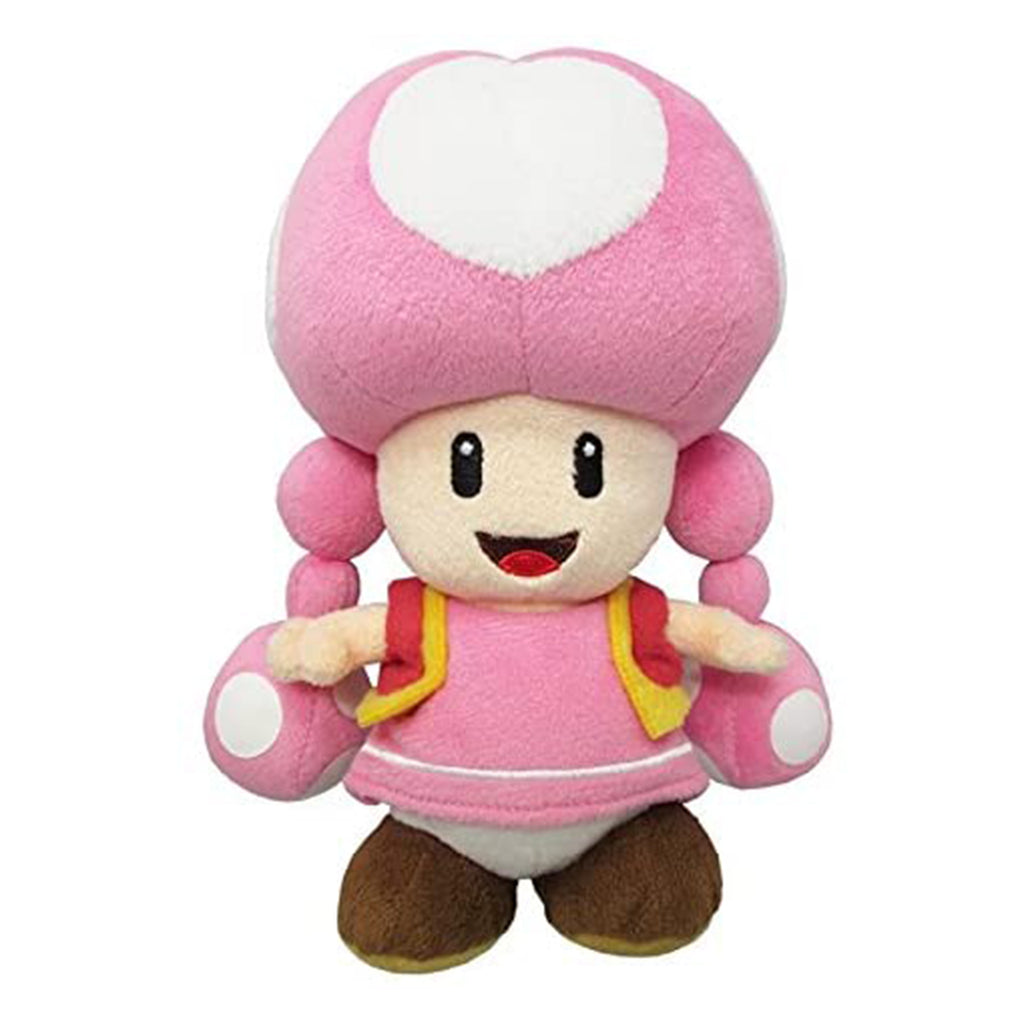 Little Buddy Super Mario Toadette 8 Inch Plush Figure - Radar Toys