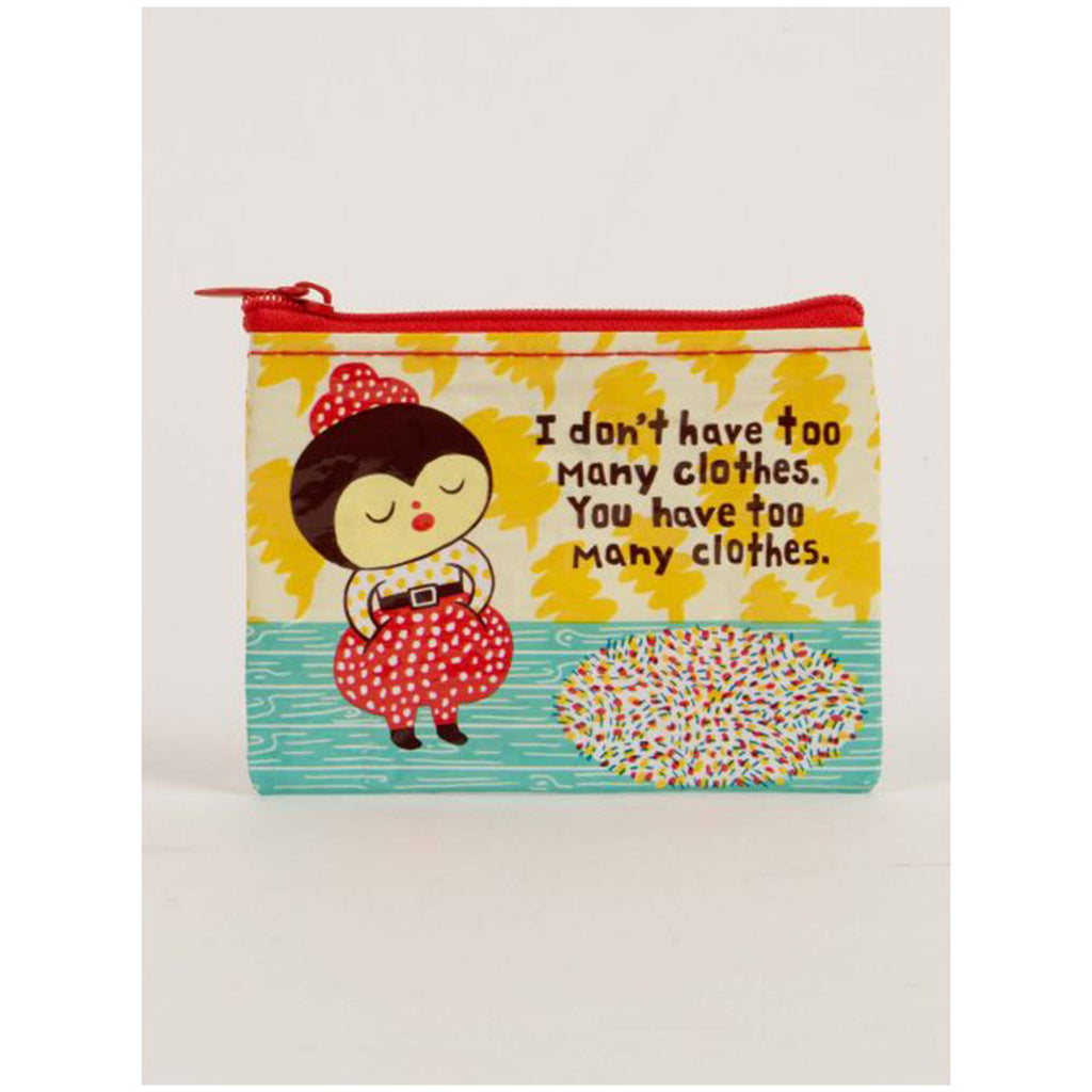 Blue Q Too Many Clothes Coin Purse - Radar Toys