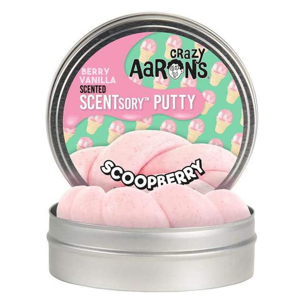 Crazy Aaron's Scentsory Putty Scented 2.75 Inch Scoopberry Thinking Putty - Radar Toys
