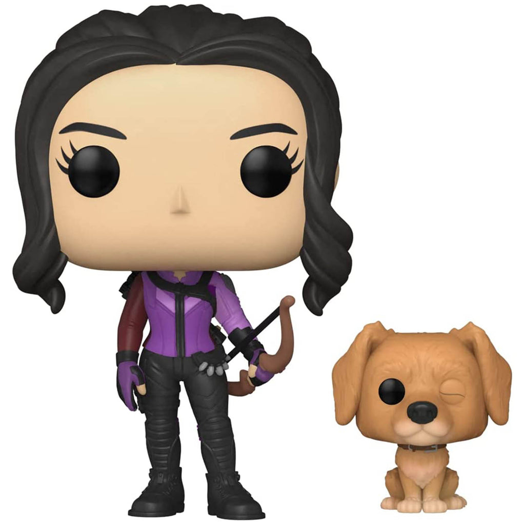 Funko Hawkeye POP Kate Bishop With Lucky The Pizza Dog Figure