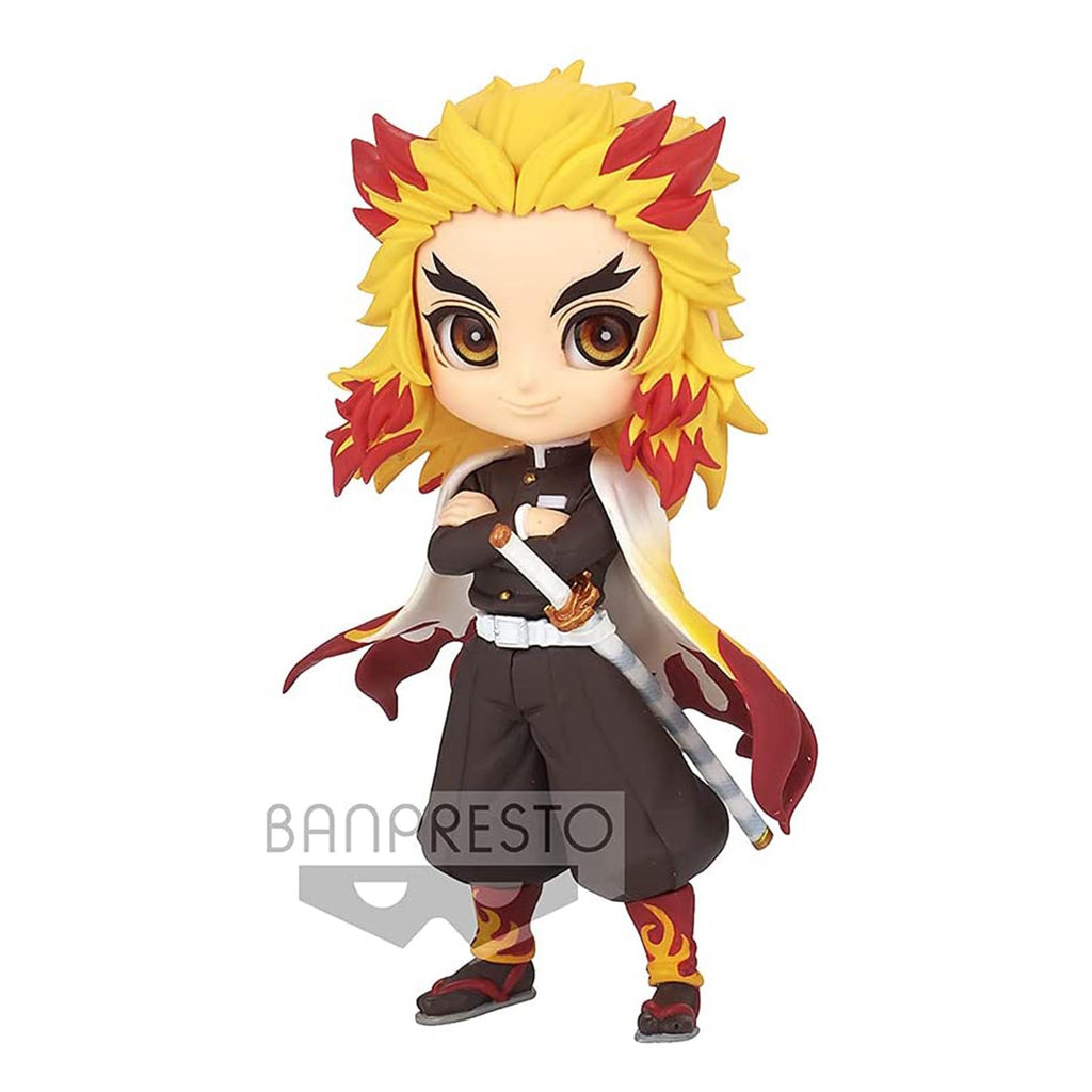 Banpresto Demon Slayer Q Posket Volume 5 Kyojuro Rengoku Version A Petit Figure