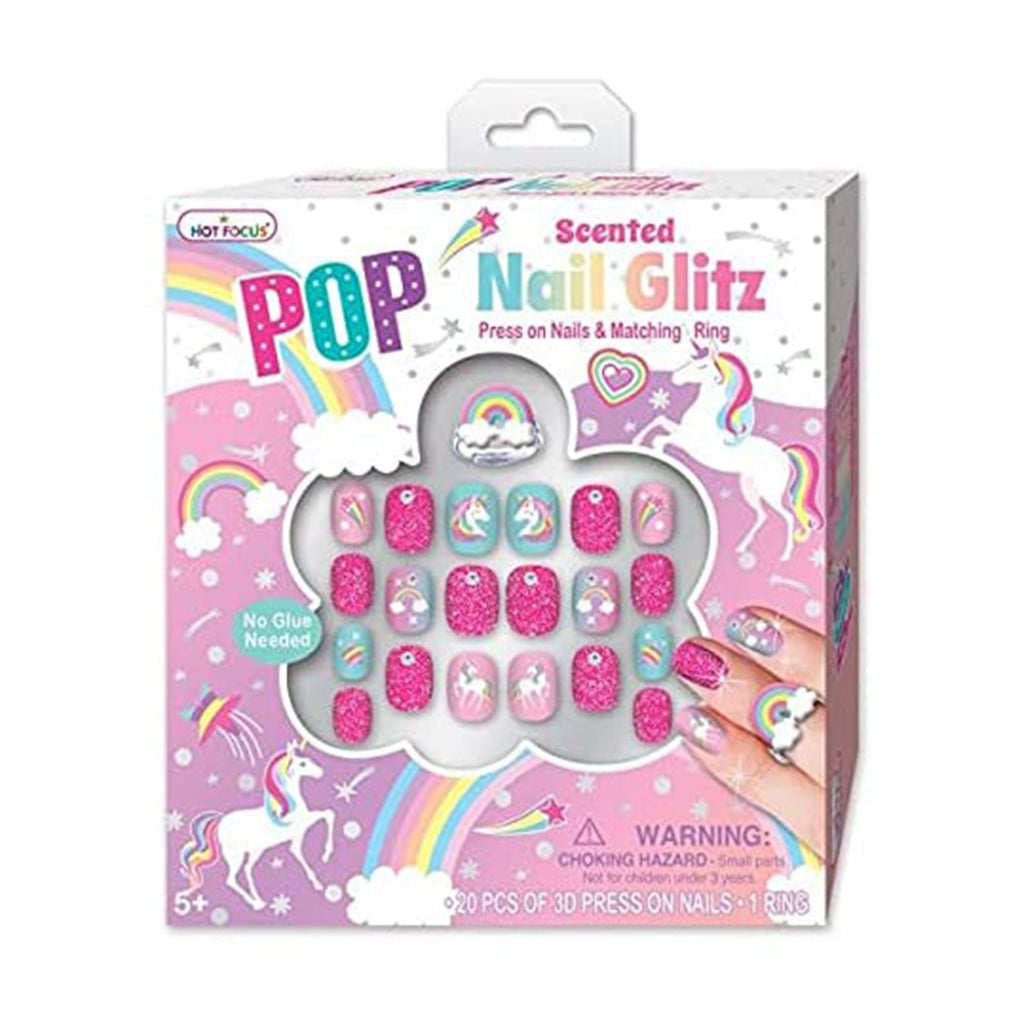 Hot Focus Pop Glamour Nails Unicorn Set - Radar Toys