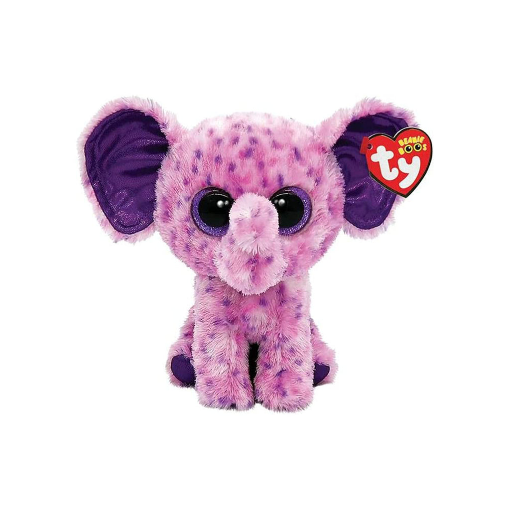 Ty Eva Elephant Purple 7 Inch Plush Figure - Radar Toys
