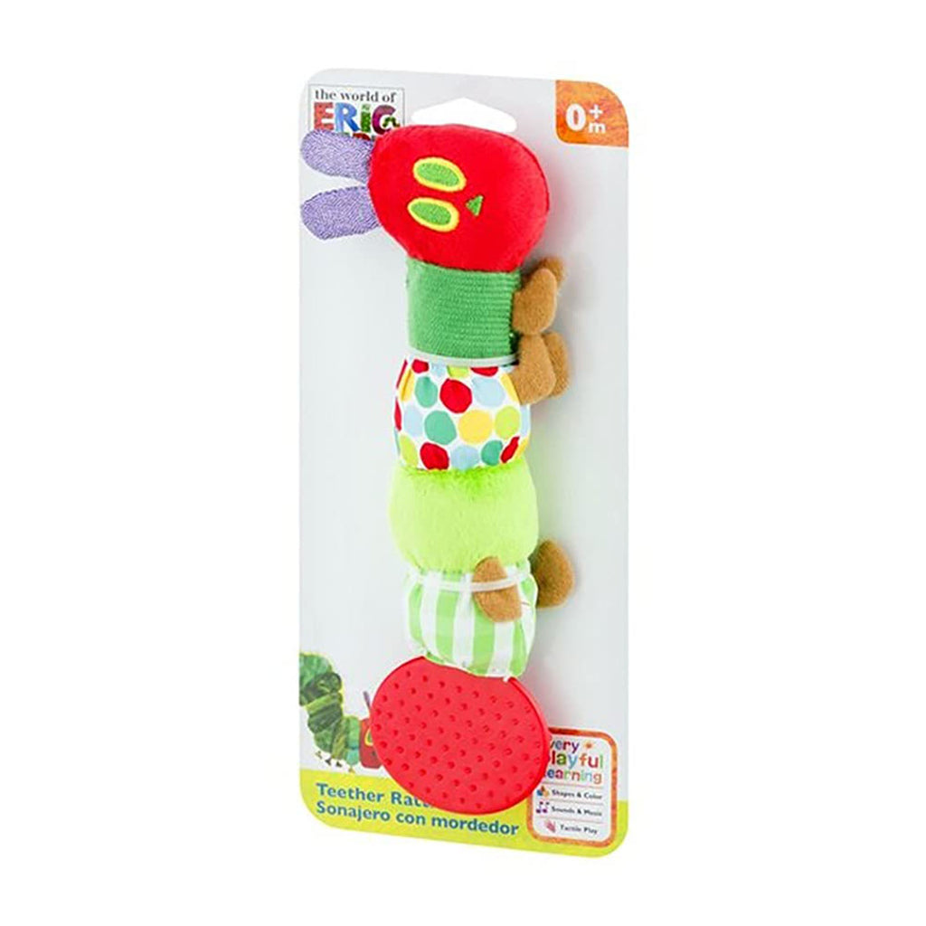 The World Of Eric Carle Very Hungry Caterpillar Caterpillar Teether Rattle - Radar Toys