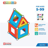 Geomag Supercolor Panels Recycled 52 Piece Building Set - Radar Toys
