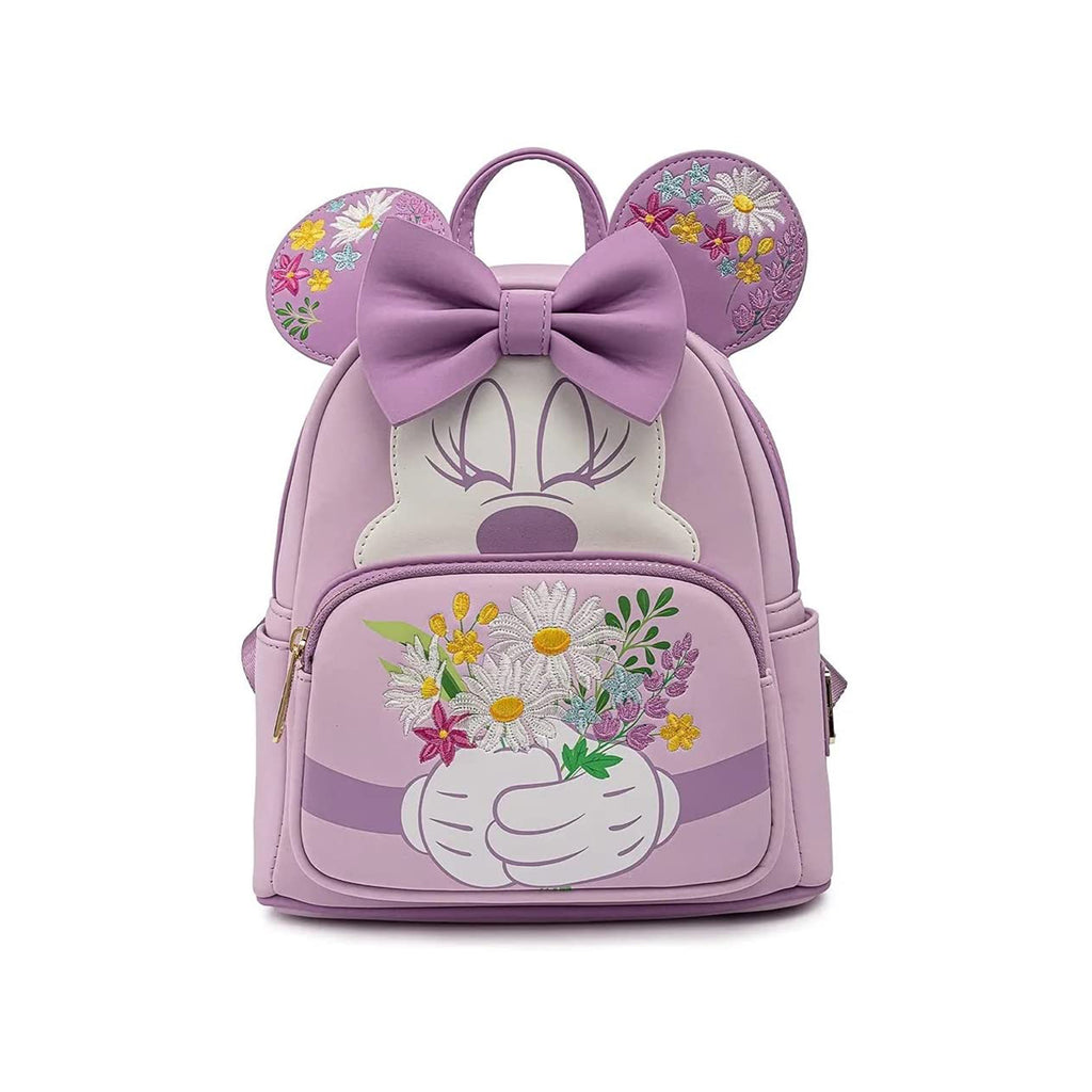 Loungefly Disney Minnie Mouse Holding Flowers Mini Backpack
