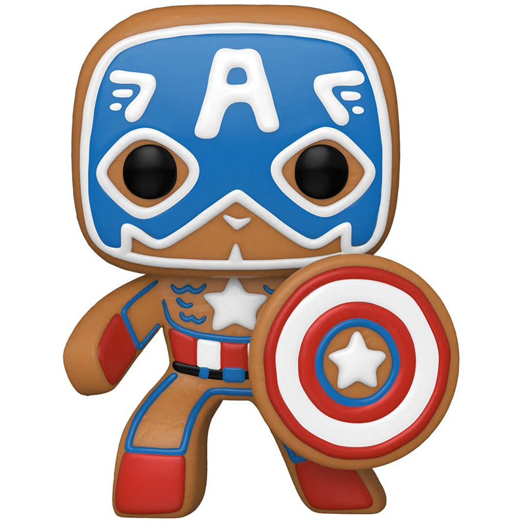 Funko Marvel Holiday POP Gingerbread Captain America Vinyl Figure