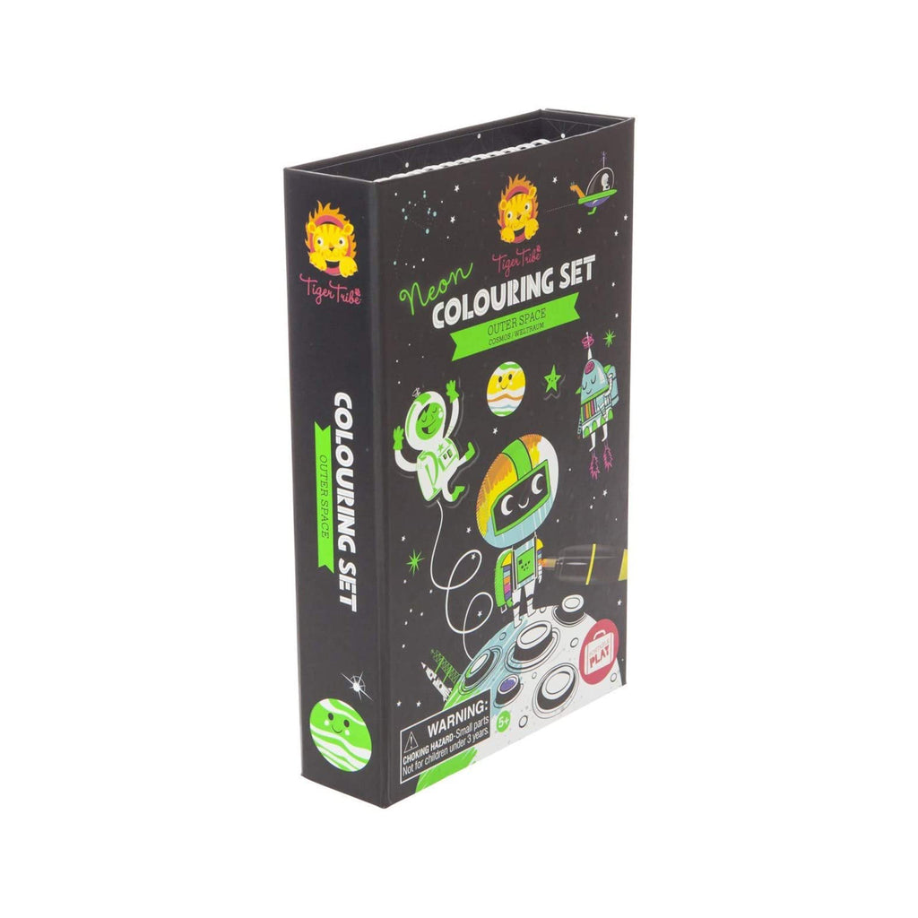 Tiger Tribe Neon Outer Space Coloring Set - Radar Toys