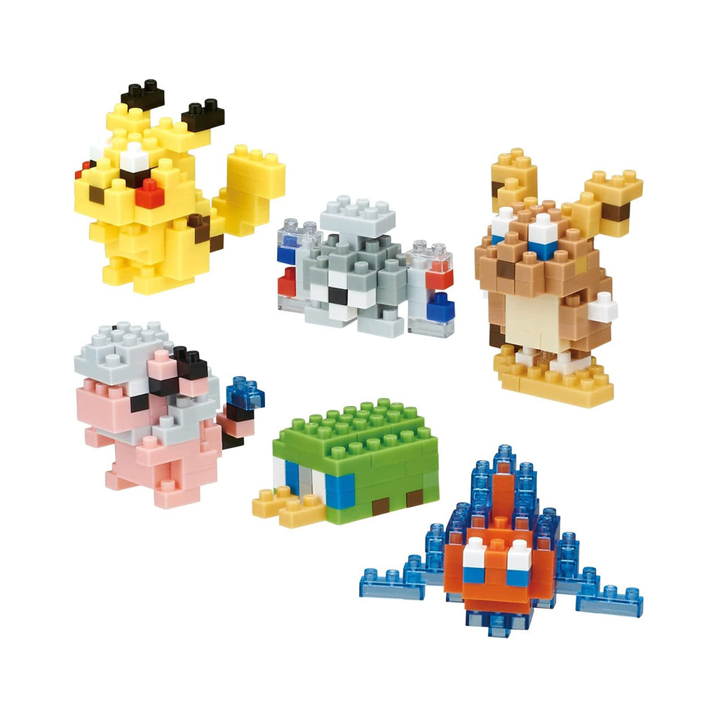Nanoblock Pokemon Electric Type 6 Figure Set - Radar Toys