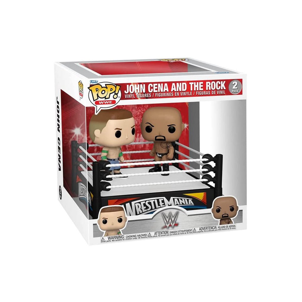 Funko WWE Moments POP John Cena And The Rock Figure Set