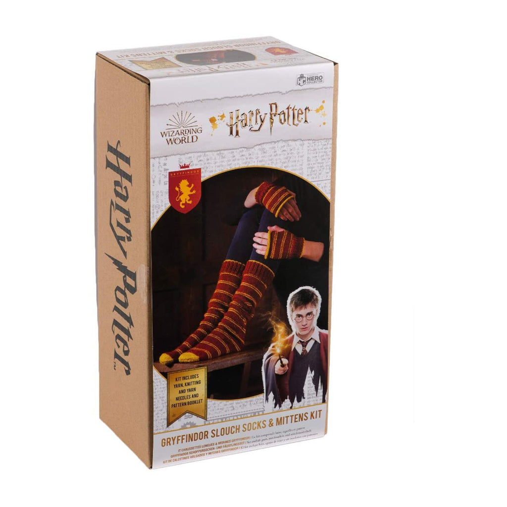 Eaglemoss Harry Potter Hero Collector Gryffindor Slouch Socks And Mittens Knit Kit