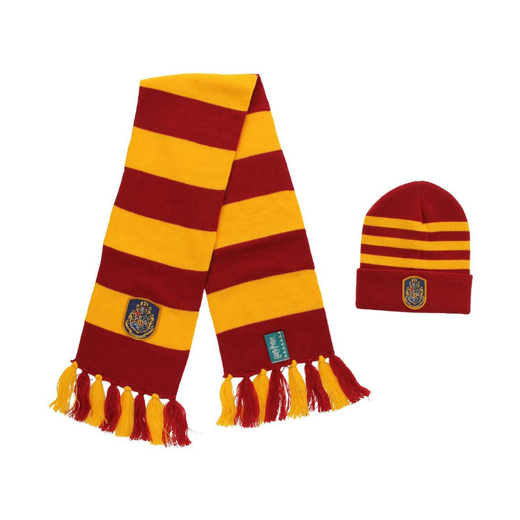 Elope Harry Potter Hogwarts Knit Hat And Knit Scarf Set