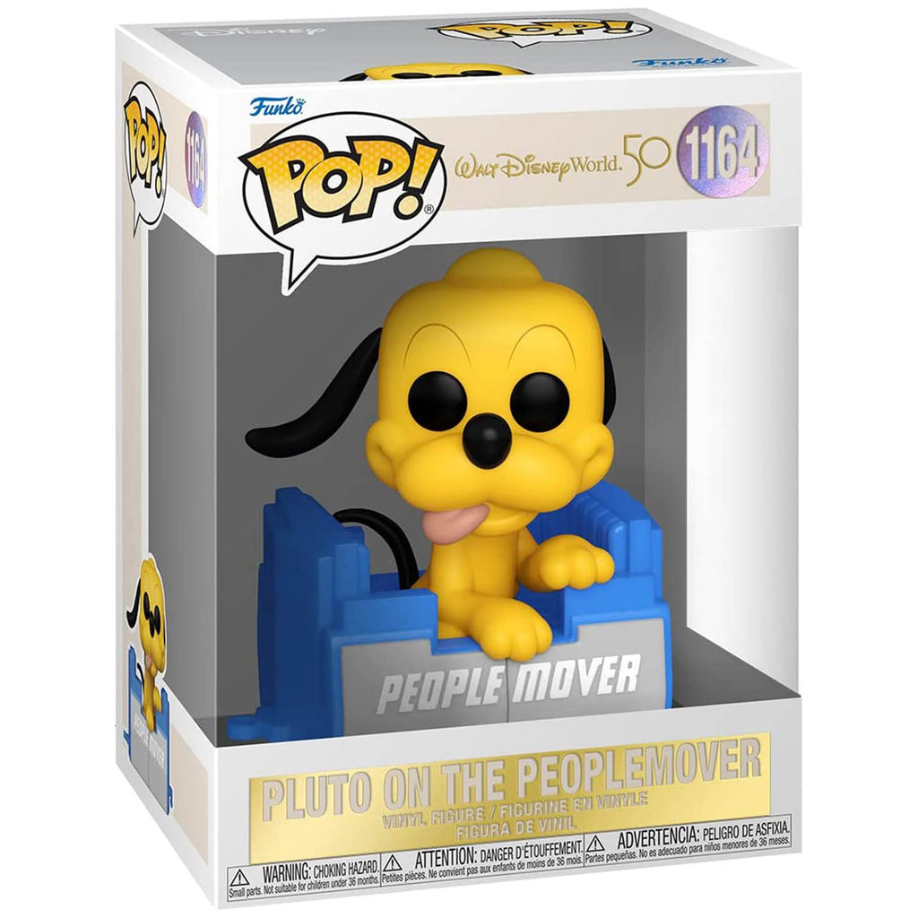 Funko Disney 50th Anniversary POP Pluto On The People Mover Vinyl Figure