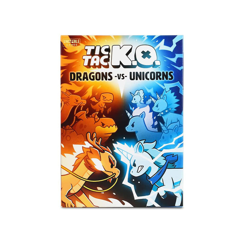 Tic Tac K.O. Dragons Vs Unicorns Card Game - Radar Toys