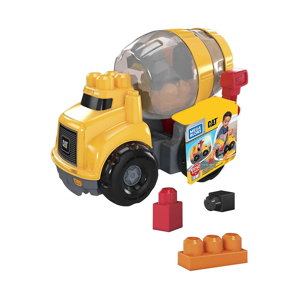 Mega Bloks First Builders Cat Cement Mixer Set - Radar Toys